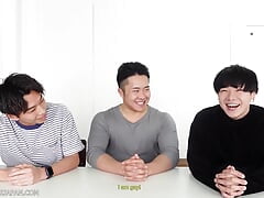 Asian Threesome Bareback