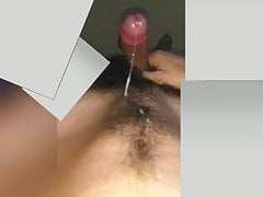 Horny boy cum throw