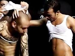 Hardcore 3way after hot pissing action