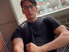 Jerking off while on my balcony Will Molina