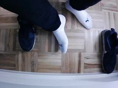 Filmed under the desk