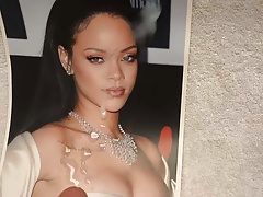 Rihanna cum tribute