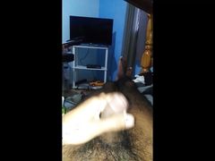 Jim masturbates on his bed for pleasure