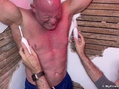 Stand-up dev struggles against tickling while all tied up