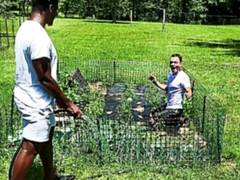 Bruno Cartella and Ty Shine fool around with cucumbers first