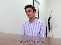 College Student Takes Care Of His Boss Muscles And Dick So He Can Get That New Job