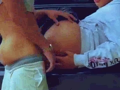 Venezuelan cruising fuckin' passive Colombian outdoors in truck