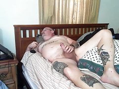 Tattooed Dad Wanks