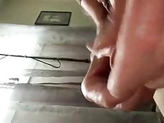 Jerking my uncut cock