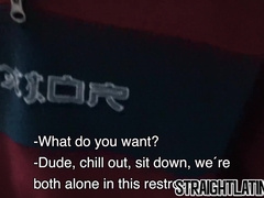 Straight Latino guy gets paid to take raw cock up the ass