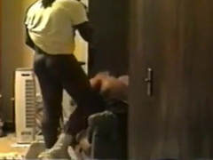 Black Amateur Spanks His Best Fan Hard