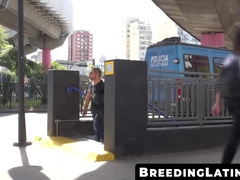 BreedingLatino.com - Young Latino sprays cum while riding big bare cock