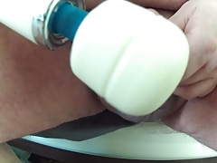 Vibing the cum out of my cock