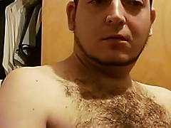 sexy hairy guy cumming