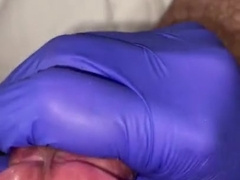 Thick unshaved shaft jizz shot