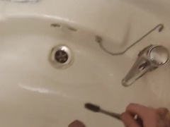 Urinating on my Toothbrush and Brushing Teeth with my Pee