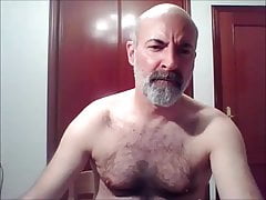 Dad having a nice load on the table