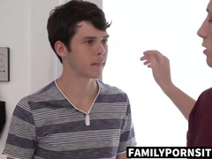 FamilyPornSite.com - Dakota Lovell orally vibes Cole and Myles