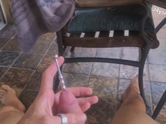 Very First time sounding lollipop thrusting steel down my will-less shaft