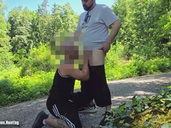 Hetero Stud Steven and I Gargle Eachother in the Forest and I Rail Him Without a condom