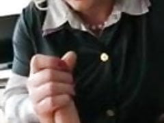 Lady Ilona sucks the cock