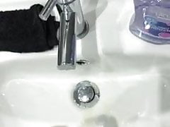 Wanking with cum