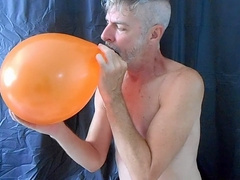 Naughty balloon play with kinky mature DILF Richard Lennox