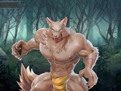 Gay werewolf gets wild with furry Japanese partner