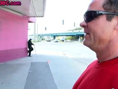 Black Bottom Doggystyled In Asshole After Sucking White Dick