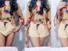 Indian crossdresser Vedika Lima Sharma tries to appease fans by wearing shorts