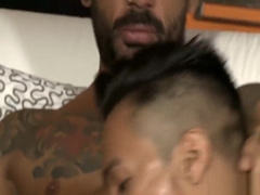 pocket twink and muscle bro flip fuck