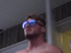 Ryan Bones fucks and facials a hiding Zack Hunter