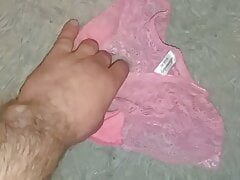 ejeculation on wife's panties