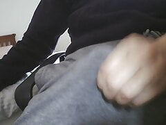 CUMMING through my tracksuit. PRECUM load