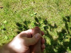 Edge of the woods jerk off