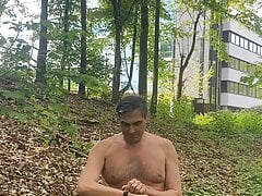 Outdoor, riskantes wichsen, absahnen und pissen
