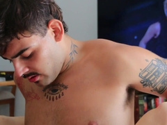 Masturbating my insane buddy