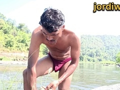 Bathing, gay teen (18+), gay daddy bear