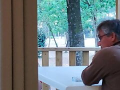 lilian77 in holiday 2020 on the campsite terrace