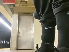 2 British bangers chavs fucked in a railway station