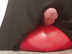 Red Playball Panties Bounce, Stroke and CUM