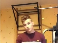 Hunky Amateur Twink Masturbating on Webcam