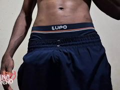 Brunette boy - gifted black jerking off