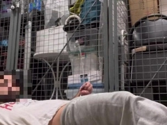 Peeing, romping, nutting in the locker guest room