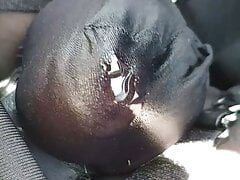 Crossdresser pissing whilst driving