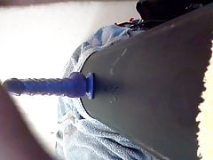 DP play with a P spot massager and a dildo