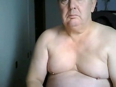 Grandpa stroking cam