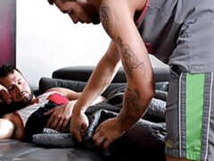 Johnny Hill turns red while getting fucked by Carter Woods