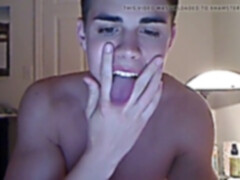 college Jock spunks on jizz