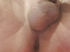 Turkish gay's(me) shaved ass, balls, cock.